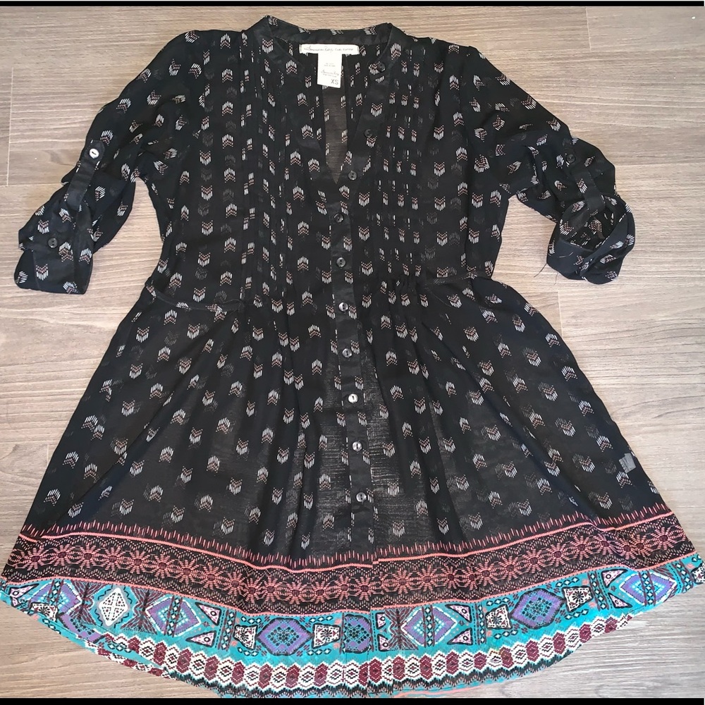 Long, Patterned Blouse